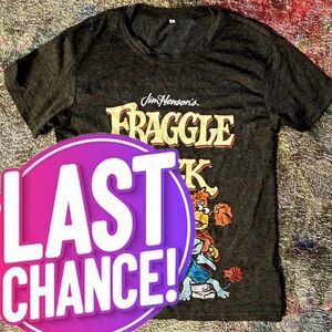 SOLD ON MERCARI💥 Fraggle Rock Vintage Inspired T-Shirt Dark Gray/Black - SM NWOT